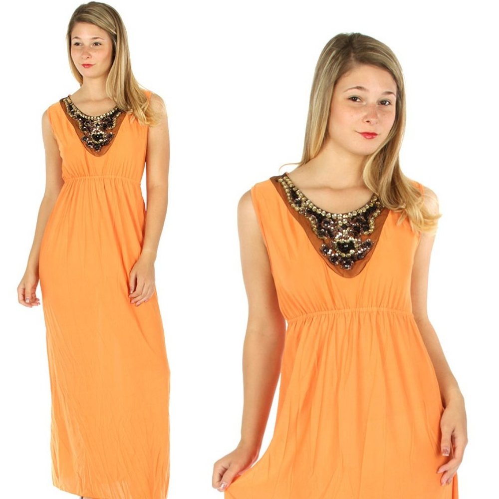 COPY - Rhinestone Embellished Long Dresses... Comes in 3 Colors... JUST BEAUTIF…